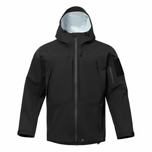 เสื้อแจ็คเก็ตคุณภาพสูงสำหรับฤดูหนาวแบบ unisex สำหรับกิจกรรมกลางแจ้ง ผ้าแข็งแบบมีซับใน กันน้ำ ระบายอากาศ กันลม มีฮู้ด คอเสื้อแบบกลม ด้านหน้าทำจากผ้าฝ้าย - Product Image 3