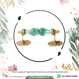 Pomos de cristal verde menta modernos muebles americanos tirador para armarios cajones armarios dormitorios cocinas baños - Product Image 2