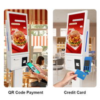 Kiosque de paiement interactif en libre-service, paiement sans contact, écran numérique et affichage de 21,5 pouces, format compact, sur pied