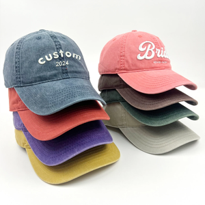 2024 nuevo diseño Popular diseño 3D bordado de letras sombrero deportivo 6 paneles gorras de béisbol logotipo personalizado para niños y adultos Unisex - Product Image 4