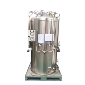 Réservoir de stockage d'oxygène liquide cryogénique monté sur dérapage CO2 azote Argon - Product Image 1