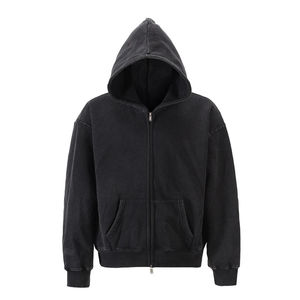 Sudaderas con cremallera de lana de alta calidad para hombre, diseño personalizado y bordado, ropa de invierno antibolitas, sudaderas con cremallera doble al mejor precio - Product Image 3
