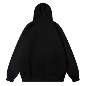 Sudadera con Capucha de Invierno de Algodón 100% Teñido Liso con Estampado de Alta Definición y Bordado, Estilo Última Moda, Térmica, Oversize, con Bolsillo Canguro para Hombre y Mujer - Product Image 2