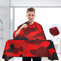 Usine personnalisé imperméable Polyester Salon de coiffure noir coiffure coupe de cheveux Cape cheveux pour coiffure barbier cheveux Cape