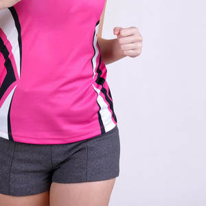 Femmes 100% Polyester Pas Cher Prix Manches Courtes Été Fit Tops Pour Femmes Haute Qualité Premium Coton T-shirts Pour Femme - Product Image 4