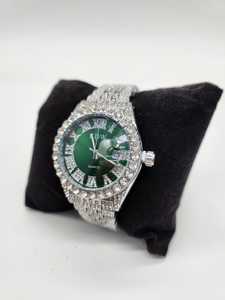 Reloj de cristal helado de primera marca, oro blanco de 14 quilates y acabado en oro amarillo, ropa de calle ostentosa, estilo Head Turner, Reloj clásico de moda - Product Image 5