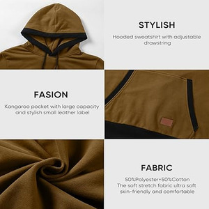Sweat à capuche pour hommes de haute qualité sweats à capuche unisexe broderie sweats à capuche personnalisés poids lourd bouffée impression sweat à capuche pour hommes fabriqué par robe de sport - Product Image 4