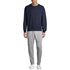 Sweat-shirt à Manches Longues et Respirant pour Homme, Couleur Unie, Décontracté, Couleur Unie, à la Mode, Bleu Marine - Product Image 5