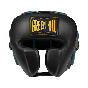 Casco de Boxeo para Niños AZTEC, Protector, Portátil, para Taekwondo, Negro/Azul, Cuero, Plástico, PU y PC - Product Image 3