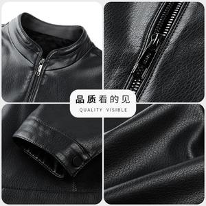 Chaqueta Bomber de Piel Vacuna Negra Holgada para Hombre, Estilo Motero, Diseño de Camuflaje, Moda Británica de Alta Calidad para Primavera - Product Image 6