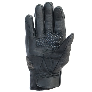 Gants de course en cuir véritable pour homme, résistants, courts, pour le ski, le motocross, la moto, le vélo, avec logo - Product Image 3