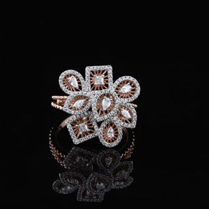 Anillo de Compromiso o Matrimonio con Diamante Redondo y de Corte Fantasía de 1.75 TCW Cultivado en Laboratorio, Oro Sólido de 14k/18k, Certificado IGI, Regalo Moderno para Mujer - Product Image 1