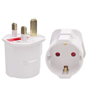 British type electrical conversion plug adapter for European plug standard CE certification convertor travel plug UK