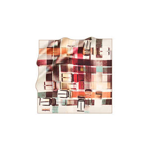 ผ้าพันคอโพลีเอสเตอร์ลายดอกไม้ Cacharel ขนาด 90x90 ซม. สำหรับฤดูร้อน - Product Image 1
