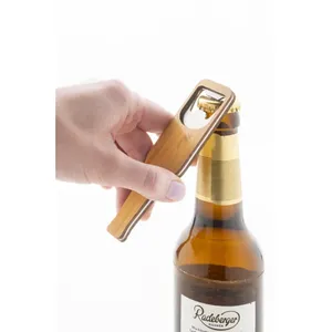 Ouvre-bouteille et tire-bouchon personnalisés en bambou : gadgets uniques - Product Image 2