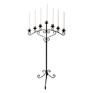 Iron <b>Candelabra</b> 5 Arms <b>Black</b> Finish Floor Standing Home Decoration Durable Metal Candle Holder Handmade <b>Candelabra</b> - Product Image 3