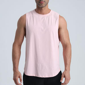 Camiseta sin Mangas Personalizada para Hombre, para Entrenamiento Físico, Gimnasio, Transpirable, de Secado Rápido, Anti-UV, 100% Algodón, Etiqueta Privada OEM - Product Image 6