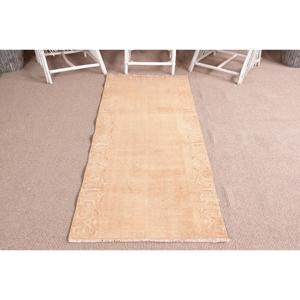 พรมตุรกี ขนาดใหญ่พิเศษ 2.6x6.5 ฟุต พรมลายต้นไม้และพืชสีเบจ - Product Image 1