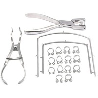 Rubber Dam Kit Starter 18 Pcs | Dental Isolation System | Professional Endodontic Dental Tool Set