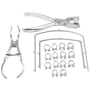 Kit de démarrage pour barrage en caoutchouc 18 pièces |   Système d'isolement dentaire |   Ensemble d'outils dentaires endodontiques professionnels - Product Image 5