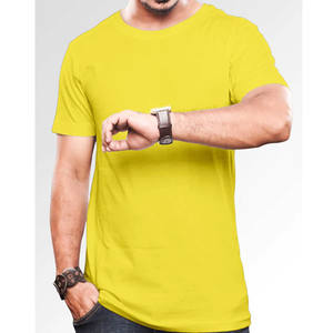 Vente en gros bon marché T-shirts à séchage rapide respirants en polyester/coton coupe ajustée - Product Image 5