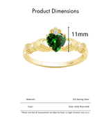 Feiner Schmuck S925 Sterling Silber Rhodiniert Herzförmiger Ewigkeitsring Personalisierter Gravierter Zirkon Hochzeitsgeschenk