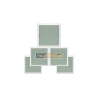 Porte de sécurité robuste en aluminium blanc pour panneau d'accès d'appartement, compatible avec les plafonds et murs en plaques de plâtre