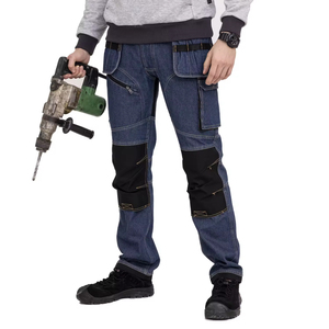 Pantalones de Trabajo para Electricista, Alta Calidad, Certificación CE, Impermeables, Transpirables, Poliéster, Bolsillos con Funda, Detección de Agujas, Luz LED - Product Image 1