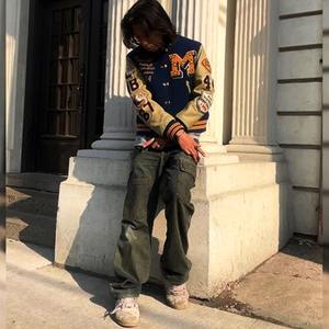 Chaqueta Universitaria Personalizada, Chaquetas de Talla Grande para Hombre, Chaqueta Deportiva de Equipo con Letras Bordadas de Alta Calidad para Hombre - Product Image 5