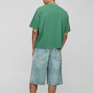 2025 grande taille hommes blanc coton T-shirt surdimensionné goutte épaule conception T-shirt personnalisé impression numérique logo T-shirt pour hommes - Product Image 3