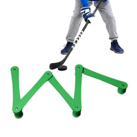 WIN-WIN - Equipo de Entrenamiento de Control de Disco de Hockey sobre Hielo de 7 Secciones de Plástico ABS, Herramientas de Maniobra con Palo de Hockey sobre Hielo, Ayudas para Jóvenes S001/2