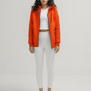 Venta al por mayor hecho de las mujeres sudaderas con cremallera Oem servicio mujeres sudaderas con cremallera transpirable mujeres sudaderas con cremallera - Product Image 2