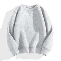 Sudadera de gimnasio de algodón para hombre, cuello redondo de gran tamaño, diseño de hombro caído con logotipo personalizado bordado, ropa ODM para la temporada de otoño