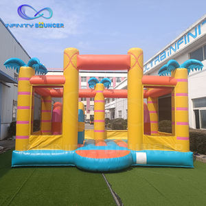 Château gonflable en forme <span class=keywords><strong>de</strong></span> cocotier personnalisable, production à coût d'usine, structure <span class=keywords><strong>de</strong></span> jeu pour enfants <span class=keywords><strong>de</strong></span> style tropical, château gonflable - Product Image 2