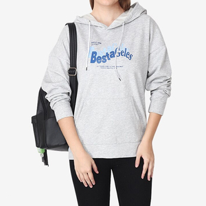 Sweat à capuche pour femme en polaire polyester/coton de haute qualité, respirant, imprimé, avec logo frontal, doublé, manches longues, doux, décontracté, pour l'hiver et le quotidien - Product Image 4