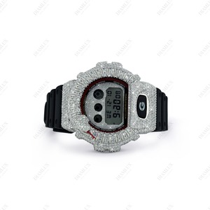 นาฬิกาหรูหราฝังเพชรโมอิสซาไนต์ทรงงู ดีไซน์แบบฮิปฮอป เครื่องประดับเงินแท้ 925 สำหรับทุกเพศ เหมาะสำหรับงานแต่งงาน - Product Image 3