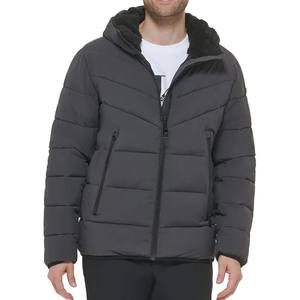 Veste matelassée d'hiver pour homme de haute qualité, coupe-vent, design à bulles, impression par sublimation personnalisée, poids du tissu 320 grammes, stand - Product Image 1