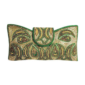 Bolso de mano de cristal bordado hecho a mano con diseño de cuentas Ele bolsos de noche para bodas - Product Image 1