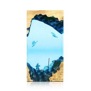 Lámpara LED con Forma de Flor de Resina Hecha a Mano, Luz Nocturna, Estatua de Buceo, Tema Submarino, Regalo del Día de la Madre, Piedra de Ágata, Marca Home Sack - Product Image 2