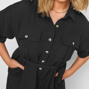 Combinaisons de fitness OEM pour femmes, longueur genou, boutonnées, très demandées, avec logo personnalisé, combishort à prix bas, vêtements en gros - Product Image 2