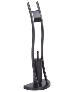 Porte-brosse de toilette en métal à poser au sol pour une organisation de salle de bain gain de place avec un look propre et minimaliste - Product Image 5