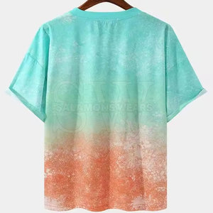 เสื้อยืดผู้ชายสีสันสดใส ดีไซน์แบบซับลิเมชั่น เนื้อผ้าเบาสบาย ระบายอากาศได้ดี เหมาะสำหรับใส่ลำลอง แฟชั่นฤดูร้อน - Product Image 2