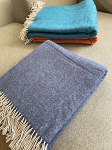 Manta de espiga Avior indio de lujo, lana Natural de calidad Premium, nuevo diseño, patrón Vintage, tejido a mano para uso doméstico - Product Image 4