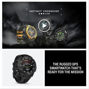 Crossover istinto AMOLED-edizione tattica, Smartwatch tattico GPS ibrido robusto con lancette analogiche e luminoso - Product Image 6