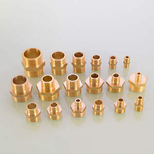 Adaptador Macho a Hembra de Latón AOL, Personalizado, 1/4'', 1/2'', 3/4'', BSP NPT GHT, Accesorio para Agua Potable, Sin Plomo, Reductor de Baja Presión - Product Image 2