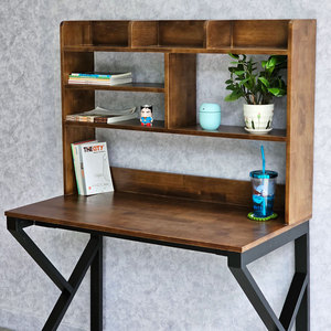 School Furniture Iron Frame <b>Study</b> <b>Desk</b> with Bookshelf 100x60cm Assembled Required FD68056 - Product Image 5