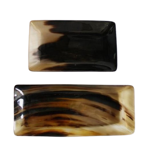 Vaisselle élégante Plateau de serveur de chocolat fait à la main Vaisselle de grande taille Plateau de mélange d'aliments pour restaurants - Product Image 4