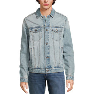 Vestes en jean boutonnées baggy de style de rue de haute qualité vêtements de plein air veste en jean surdimensionnée lavée à l'acide pour hommes - Product Image 1