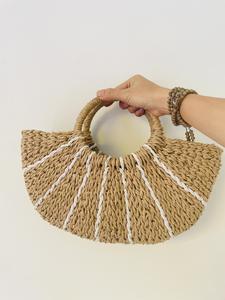 Nueva Llegada: Bolsos de Hombro Ecológicos de Jacinto de Agua Estilo Vintage, Duraderos, Hechos a Mano, con Patrones Sutiles de Flores, Dos Asas, Abiertos - Product Image 3