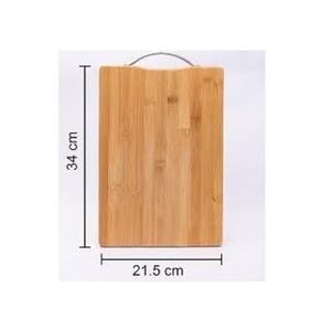 Tabla de cortar de madera pura con forma rectangular para cocina y tablero de mesa sin diseño colgante - Product Image 4